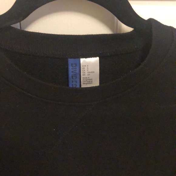 Mens H&M Black Fleece Lined Sweater (Size S) - Picture 2 of 3